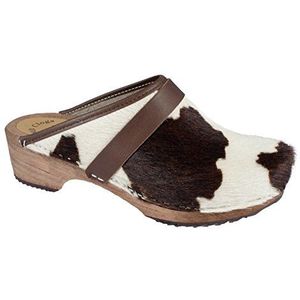MB - Clogs - Houten Klompen - Wit/Bruin - Anatomisch Vormgegeven