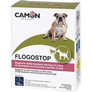 Camon Flogostop tabletten voor honden en katten ter ondersteuning van de huidfunctie bij dermatitis 30 CPR