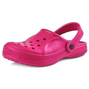 Ladeheid Kinderen Meisje Jongens Eva Klompen Tuin Schoenen KL055 (Roze, 33 EU)