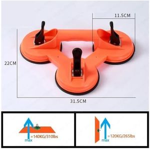 Zuignappen, hefzuignappen Zware vacuüm ABS-handgreephouder for liftvloertegels Autovoorruitreparatie Handgereedschap for de bouw(Small)