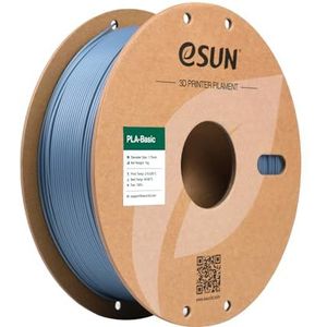 eSUN PLA Filament 1.75mm, PLA Basis 3D Printer Filament Maatnauwkeurigheid +/- 0.05mm, 1KG Spoel (2.2 LBS) Snel PLA Filament voor 3D Printers, Lichtgrijs