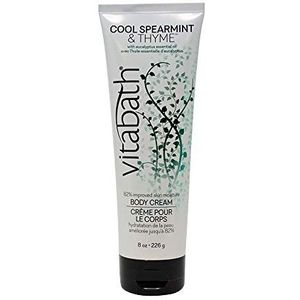 Vitabath Body Cream, Cool Spearmint & Tijm, 8 Fluid Ounce