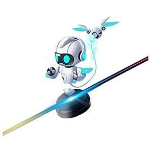 3D Hologram Fan, Hologram Fan Projector, 16 ""Blote Oog 3D Holografische Animatie Fan Scherm Wandmontage Reclame Machine Roterende Stereoscopische Virtuele Schorsing Luchtfoto Imaging: voor Winkel/Bar/