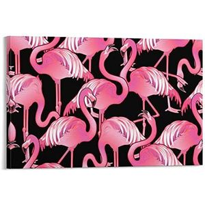 Leuke Flamingo Creatieve Poster Canvas Wall Art Opknoping Foto Grappige Decoraties Gift Voor Vaderdag Moederdag Kerstmis