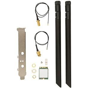 Draadloze Kaart, Snelle Respons MU MIMO-technologie Draadloze Netwerkkaart Stabiel 5G Dual Band voor Computer voor Thuis (Enkele Kaart Kabel Antenne Baffle)