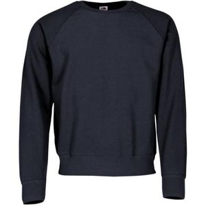 Fruit of the Loom Classic Raglan Sweat + GRATIS MyShirt stoffen zak, deep navy, M