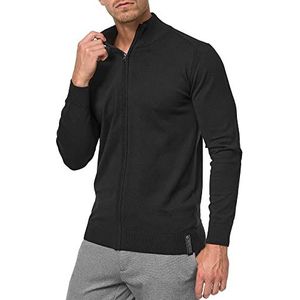 INDICODE JEANS Gebreid vest 'Lau'  zwart