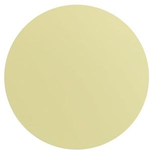 DEQORI Rond wandbehang, zelfklevend, Ø 80 cm, effen kleur, beige, textiel-canvas, verwijderbaar, decoratief en vormvast, voor woonkamer, kantoor, hal of kinderkamer