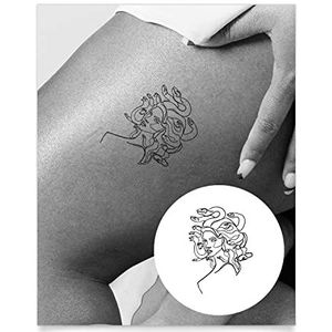 Inkbox Temporary Tattoos, Semi-Permanent Tattoo, One Premium Easy Long Lasting, Waterproof Temp Tattoo with For Now Ink - Lasts 1-2 Weeks, Petrified, 4 x 4 in