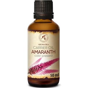 Amaranth Olie 50 ml - Amaranthus Сaudatus Zaadolie - 100% Pure en Natuurlijke Basisolie - Amaranth Olie Basis voor Huidverzorging - Lichaamsverzorging - Haarverzorging - Nagelverzorging