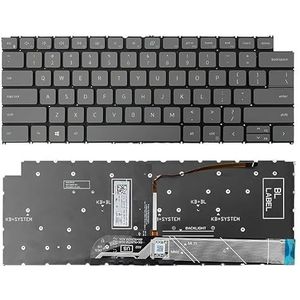 Laptoptoetsenbord voor Latitude 3320 3330 E3420 2-in-1 3420 3430 P144G(Grey With backlit)