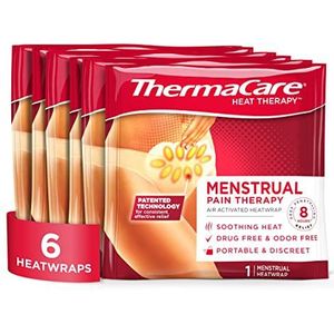 ThermaCare Draagbare menstruatie verwarming pad, periode betaald verlichting warmte patches voor krampen (6 tellen)