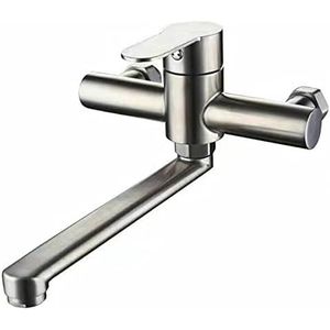 Kitchen Sink Mixer Taps Brushed Kitchen Taps Mixer 360° Rotatables Single Lever Tap Mixer Tap For Kitchen Sink-A,A