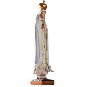 Onze lieve vrouw van Fatima standbeeld figuur - Maagd Maria Standbeeld Religieuze Decoratie Decor | Moeder standbeeld sculptuur beeldje collectie binnen buiten Tacery