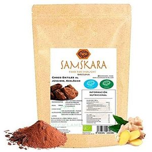 Chocolade dadels gember | Biologische BIO | Dates Choco Ginger | Samskara food for thought (150gr x 6)