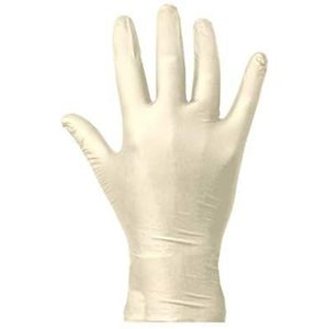 MaiMed - Soft PF, wegwerphandschoen, latex, met rolrand Gr. XL, 100 Stück wit