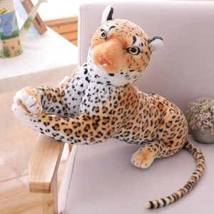 Tijger Luipaard Panter Pluche Speelgoed Zachte Knuffels Witte Tijger Jaguar Pop Kinderen Kinderen Gift Familie decoratie-30cm, Jaguar-Geel