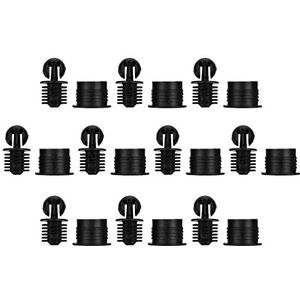 Set van 10 paar Speaker Grill Pegs Kit Ball & Socket Bevestiging Plastic Schroeven