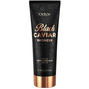 Onyx Black Caviar Zonnebank Donker Tanning Lotion Onmiddellijk Extreem Effect Geavanceerd Multi-X Bronzer Complex Hydraterende Arganolie Sheaboter