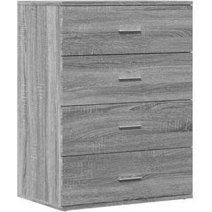 vidaXL Dressoir 60x39x80 cm bewerkt hout bruin eikenkleurig, opbergkast, dressoir kast, dressoir hout, wandkast, tv dressoir, wandkast woonkamer