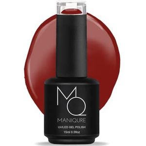 ManiQure - Gel Nagellak - Date Night - Rood - Bordeaux - Vegan Gellak- 15ml (groot flesje, veel productinhoud)