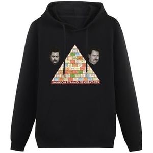 Pullover Warm Hoodies Ron Swanson Pyramid Of Greatness Men'S Hoody Black 3XL