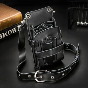 Opbergtas for haarstylisten, crossbody-schaartas, kappersgereedschapsset for kappers(Noir)