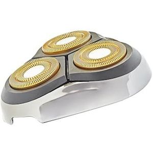 EUROtops Reservekop voor elektrisch scheerapparaat met 3 scheerkoppen – accessoires voor oplaadbaar nat/droog rotatiescheerapparaat, 1 x titanium gecoate reservekop voor baardscheerbeurt