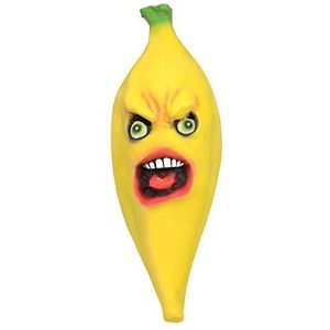 Geel horror bananenmasker (eenheidsmaat) 1 st. - Realistisch ontwerp, perfecte accessoire voor Halloween, kostuumfeesten, cosplay-evenementen, grappen en meer