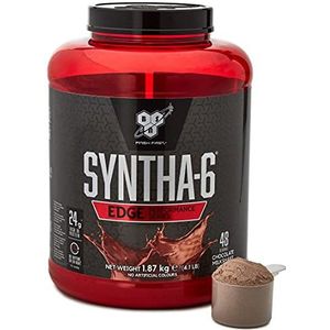 BSN Syntha 6 Edge Proteïnepoeder, wei-eiwitisolaat met caseïne, eiwitpoeder gemaakt voor spieropbouw en bodybuilding, chocolade milkshake, 48 porties, 1,87 kg