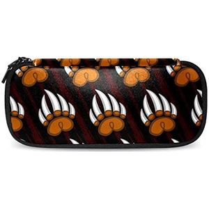 PU Lederen Etui Briefpapier Grizzly Bear Claw Oranje