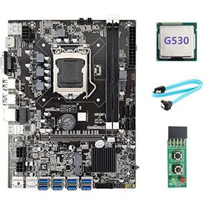 AMIUHOUN B75 USB ETH Mijnbouw Moederbord 8XUSB3.0+G530 CPU+Switch Board+ Kabel LGA1155 DDR3 B75 USB BTC Moederbord