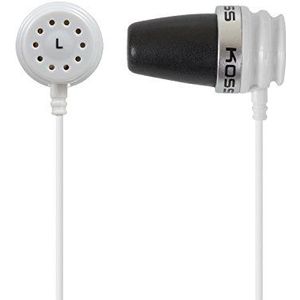 Koss SparkPlug In-Ear Hoofdtelefoon Oortelefoon - Wit/Zwart