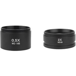 WD165 0.5X 0.7X 0.75X 1.5X 2.0X Extra Objectief Draad 48mm Glazen Lens for Stereo trinoculaire Microscoop(0.5X 2.0X)