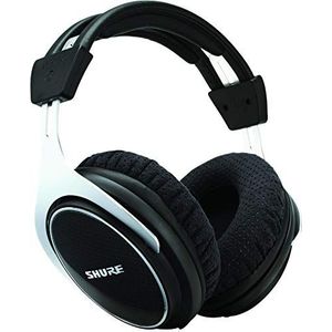 Shure Professionele premium gesloten hoofdtelefoon, helder, verlengde hoge tonen en warme, nauwkeurige bas, aluminiumlegering en koolstofvezel constructie, alcantara oorkussens, afneembare kabel,