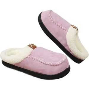 Katoenen pantoffels, Heren- en damespantoffels van schuimrubber, antislipzool for binnen buiten(Pink,44-45)