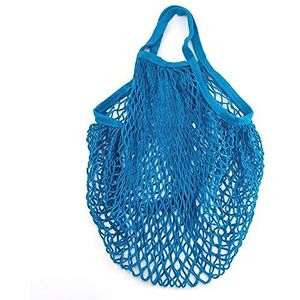 Mesh boodschappentas herbruikbare snaar fruit opslag handtas bakken vrouwen winkelen mesh net geweven zak winkel boodschappentas tas (Color : Blue)