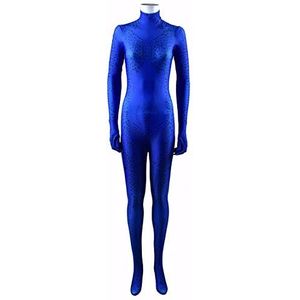 X-men Mystique Anime Costume Women Superhero Fancy Dress Jumpsuit Halloween Cosplay Bodysuit Movie Party Tights Masquerade Props Onesies,Woman/M 155~160cm