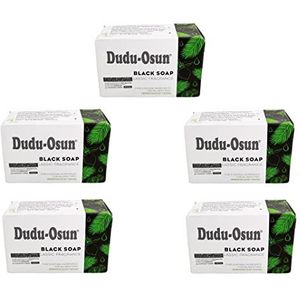 Dudu Osun - Zwarte Zeep uit Afrika Originele Zwarte Zeep, 5 x 150 g, 5 Stuk