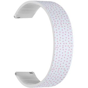 RYANUKA Solo Loop band compatibel met Ticwatch Pro 3 Ultra GPS/Pro 3 GPS/Pro 4G LTE / E2 / S2 (Pastelblauw op roze) Quick-Release 22 mm rekbare siliconen band band accessoire, Siliconen, Geen