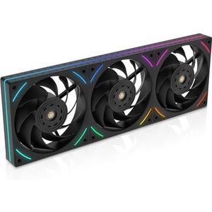 Thermalright TL-UB36 360 mm Single-Frame PC Koelcase Ventilatoren - PWM 2150 RPM Snelheid | ARGB-verlichting | 207CFM Luchtstroom | Enkele modulaire kabel, voor chassis en vloeistofkoeler (zwart)