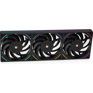 Thermalright TL-UB36 360 mm Single-Frame PC Koelcase Ventilatoren - PWM 2150 RPM Snelheid | ARGB-verlichting | 207CFM Luchtstroom | Enkele modulaire kabel, voor chassis en vloeistofkoeler (zwart)