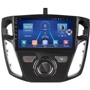 Android autoradio voor Ford Focus 2012-2018, 9 inch touchscreen autoradio Autoaccessoires met GPS Bluetooth FM RDS HiFi WiFi(F1 1+32G)