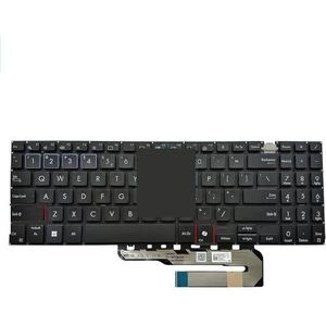 RU UK Tsjechisch Slowakije UI-toetsenbord met achtergrondverlichting voor B3604 voor ExpertBook B3 B3604CVF Laptop Russisch-blauwe toetsen(US NO light)