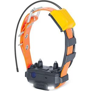 Dogtra Pathfinder Mini-halsband voor GPS-tracking en dressuur, oplaadbaar, oranje, ledlicht, IPX9K, waterdicht, 100 stimulatieniveaus, vibratie en pieptoon