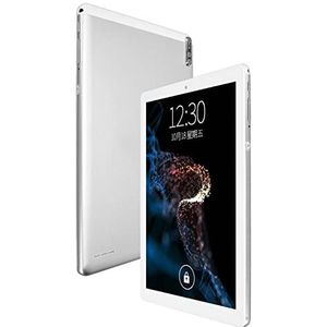 Zilver Tablet, Octa Core 2.5Ghz CPU HD Tablet 5G WiFi 100‑240V 8800mAh Batterij voor Kantoor (EU-stekker)