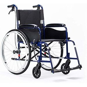 Rolstoel, lichtgewicht rolstoelen 16 kg draagbare opvouwbare stoel Comfortabele armleuning rugleuning zitting 100 kg dragende 46 * 41 cm zittergonomische rolstoel, draagbaar