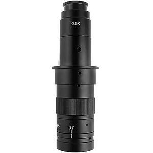 Zoomlens, varifocale lens, Vergroting Verstelbare 180X 150X 130X Zoom C Mount Lens 0.7X ~ 4.5X Vergroting for USB Industrie Video Microscoop Camera voor industriële videoIndustriële video(150x max 100