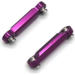 For MJX 14301 14302 14303 1/14 RC 4WD afstandsbediening auto metalen upgrade onderdelen stuurstang(PURPLE)