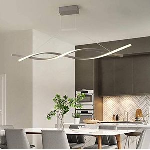 Lanekd Led-hanglamp, eettafel, lamp, woonkamerlamp, led-eetkamerlamp, dimbaar met afstandsbediening, moderne kroonluchter, plafondlamp, in hoogte verstelbaar, hanglamp slaapkamer, kantoor, badkamer, lamp keukenlamp